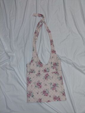 Aeropostale Pink Floral Halter Tote
